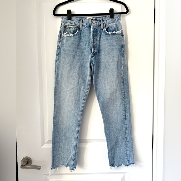 AGOLDE High Rise Riley Cropped Jeans - Picture 2 of 8
